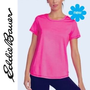 NWOT 🦋 EDDIE BAUER Hot Pink Short Sleeve Tee | Medium
